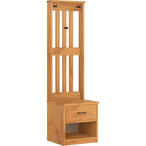 Perchero de entrada SANDNES 45x40x159,5cm madera maciza de pino vidaXL