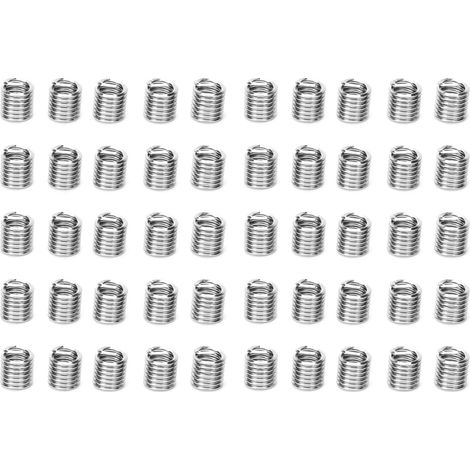 50 inserts filetés, gaines de protection pour câbles, outil de réparation, quincaillerie de fixation, norme américaine 5/16 po - 18 x 1,5 po