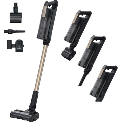 Hoover HF310P 011 Aspirapolvere elettrica Batteria Secco HEPA Senza sacchetto 0,7 L 400 W Nero, Metallico 2,5 Ah