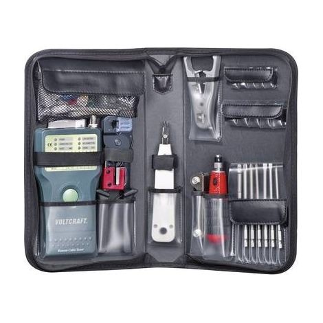 Tester cavi CT-5 VOLTCRAFT CT-5 Adatto per RJ-45, BNC, RJ-11, IEE 1394, USB (1/2)