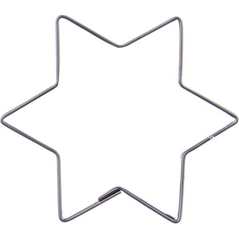 Cortador de galletas de acero con forma de estrella de 4,6 cm (1/3)
