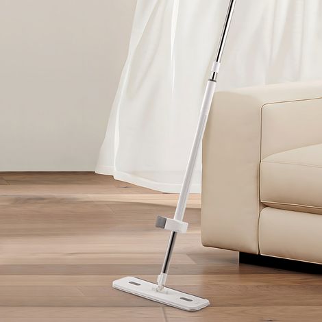 Gray and White Household Lazy 40cm Hands-free Cleaning Mop Bucket Set (1/5)