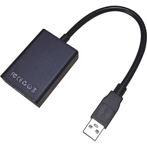 Câble adaptateur vidéo USB 3.0 vers HDMI, convertisseur haute définition USB vers HDMI, prend en charge la résolution 1080p, pilote intégré. (1/5)