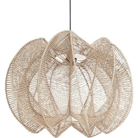 Lampadario in corda di carta naturale Maninga