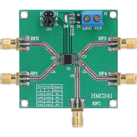 HF-Schaltmodul 1-polig DC‑3,5 GHz 4-fach Funkband-Schaltplatine Zubehör HMC241