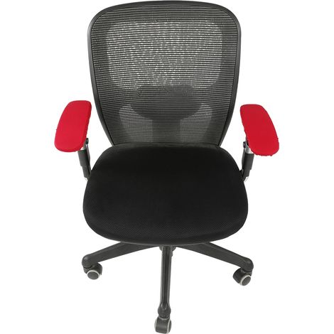 Une paire de housses élastiques et extensibles pour accoudoirs de chaise de bureau, amovibles et protectrices pour accoudoirs de chaise d'ordinateur. (1/5)