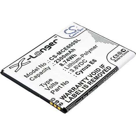 NX - Batterie téléphone, smartphone, GSM pour Mobistel 3.8V 2300mAh - CYNUS E6