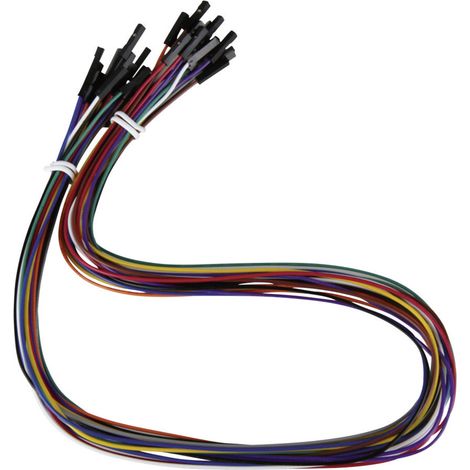 Joy-it RB-CB3-050 Jumper-Kabel Raspberry Pi®, Banana Pi, Arduino [20x Drahtbrücken-Buchse - 20x Drah (1/3)