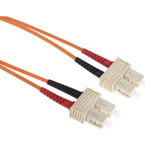 Câble fibre optique RS PRO 1m Avec connecteur / SC, OM1 Multi-mode ( Prix pour 1 ) (1/2)