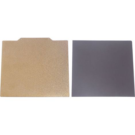 Jeffergarden Plateau d'impression 3D 410 x 430 mm, kit double face avec ressorts en acier PEI et feuille magnétique souple pour PLA, ABS, ASA et PETG