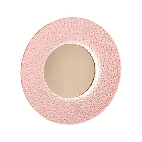 Applique LED CANDY D25 cm in metallo Oro e vetro graniglia Rosa (1/4)