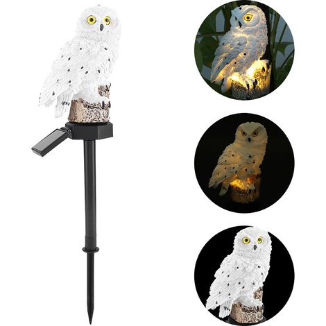 Lampe de jardin solaire étanche, blanche, pour usage extérieur. (1/5)