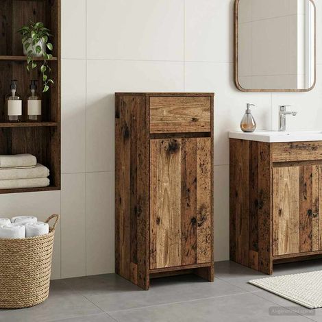 Mueble de Cuarto de Baño Madera envejecida 35 x 36,5 x 85 cm