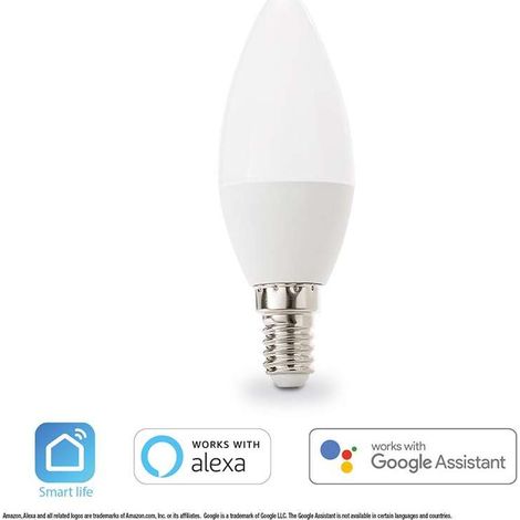 Lampadina Oliva led C37 SM Wifi RGB+CCT E14 40w