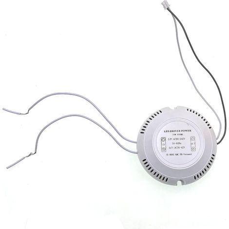 Alimentation ronde 24W LED pour plafonnier, sortie DC 36-42V 600mA LED transformateur adaptateur de tension constante convertisseur pour lampe LED (1/5)