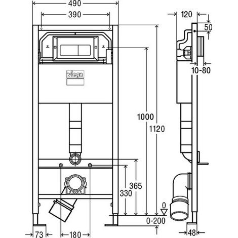 VIEGA 793388 WC Élément Prevista Dry (1/3)
