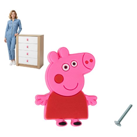 Pomello per mobili PER mobili armadietti in silicone maialino per bambini AKS (1/4)