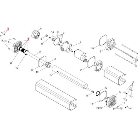 Vorderer Flansch für S450H FAAC Ersatzteil 63000716 (1/3)