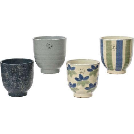 Vaso in terracotta colorato 15x15