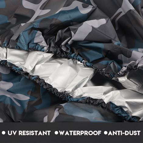 Housse de protection étanche et anti-UV de 3,5 m pour kayak ou bateau de 2,6 à 3 m (camouflage océan) (1/5)