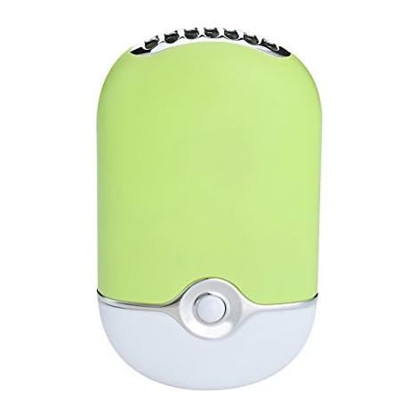 Tragbarer Haartrockner – grün, Li-Ionen-Akku, Mini-Desktop-Einbauventilator, wiederaufladbarer USB-Klimaanlagenventilator