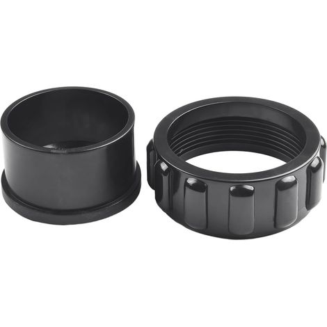 Kit de remplacement pour chlorinateur de sel de piscine Intellichlor IC20 IC40 IC60 IC80-5,1 cm avec joints toriques, écrous et connecteurs – Ensemble de pièces de spa en plastique noir (2 pièces) (1/5)