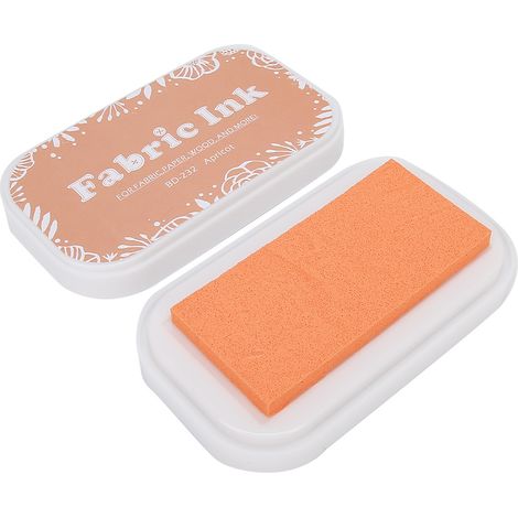 Carnet à éponge rétro, album de scrapbooking coloré, tampon encreur multi-usages pour plus de détails, encreur, loisirs créatifs BD-232 Jaune abricot (1/4)