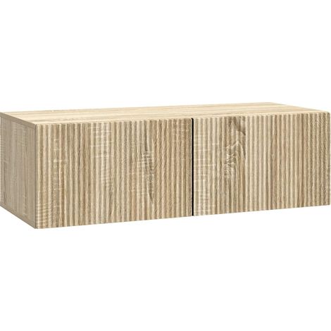 vidaXL Mobile Porta TV da Muro Rovere Sonoma 98 x 41 x 30 cm