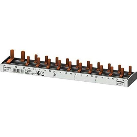 SIEMENS 5ST3784-0 STIFTSAMMELSCHIENE KOMPAKT, 10 MM², ANSCHLUSS 1P/N+, 12TE, SCHNEIDBAR 5ST37840