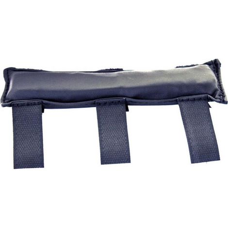 Schwarze Gel-Hantelstangenabdeckung mit Klettverschluss
