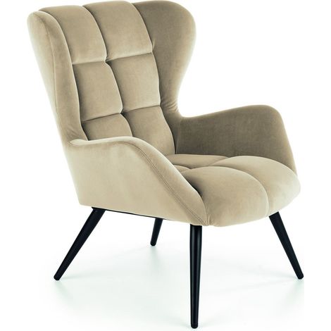 Sillón Houston 1079, Beige, 91x75x86cm, Tapiz, Patas: Metal, 0 (1/5)