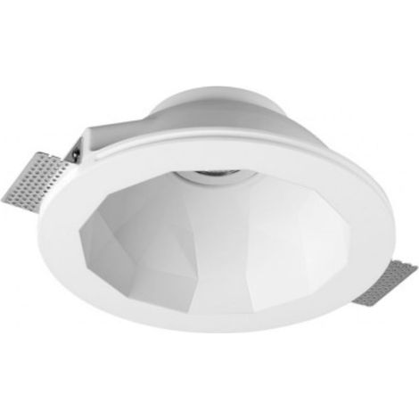 Aro Downlight Integración Escayola/Pladur Dodeca para Bombilla LED GU10 / GU5.3 Corte Ø253 mm UGR17 Blanco