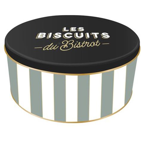 Boite de rangement à biscuits en métal AU BISTROT Biscuits