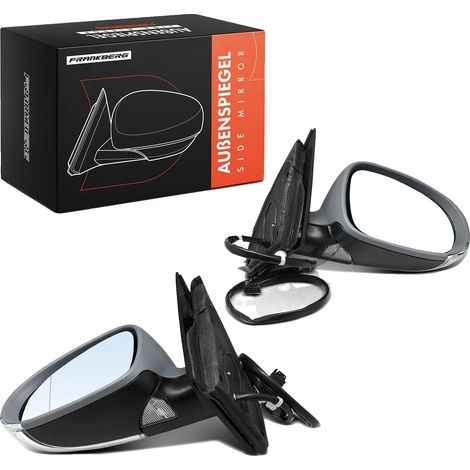 Espejo retrovisor exterior, tamaño estándar, accionamiento eléctrico, 9 contactos de conexión, volante a la izquierda, diseño asférico. (1/5)