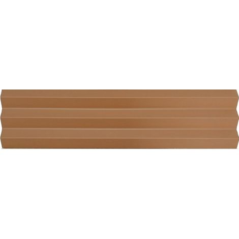 Matte Relief-Wandfliesen für den Innenbereich Braun Acanto 10x40 cm – V-Ribbed Almond (1/2)