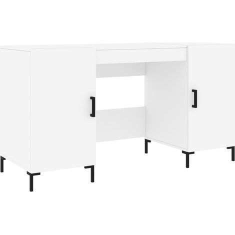 Maison Exclusive - Schreibtisch Weiß 140x50x75 cm Holzwerkstoff