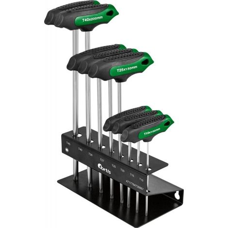 Set Chiave Torx T-Handle - 7 Tx9-40 Unità Fortis