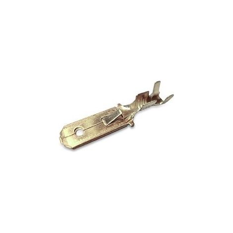 Männlicher Faston-Anschluss 6,3 x 25 x 13,8 mm, 50 Einheiten