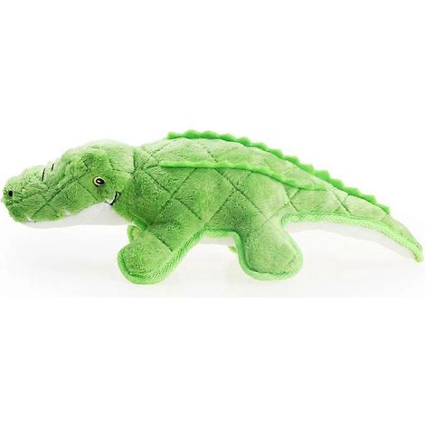Niedliches, quietschendes Eidechsen-Plüschtier für kleine, mittlere und große Hunde – Robustes Krokodil-Geschenk für Haustiere