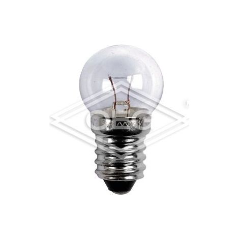 Ampoule de vélo forme sphérique E10 6 V 400 mA avant