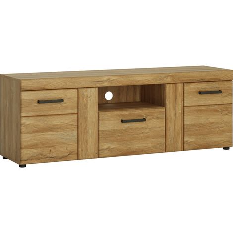 Wohnzimmer TV Lowboard in Grandson Eiche Nb. CARIATI-129, B/H/T ca. 157/55,8/40,9 cm (1/4)
