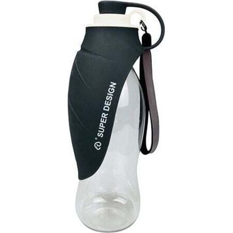 pair Gobelet d'eau et bouteille d'eau pour animaux de compagnie, gobelet portable et suspendu pour chiens lors des sorties, fontaine à boire et bouteille d'eau en forme de feuille pour chien