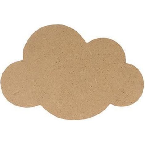 Silhouette Nuage MDF 15 cm - Support Nuage