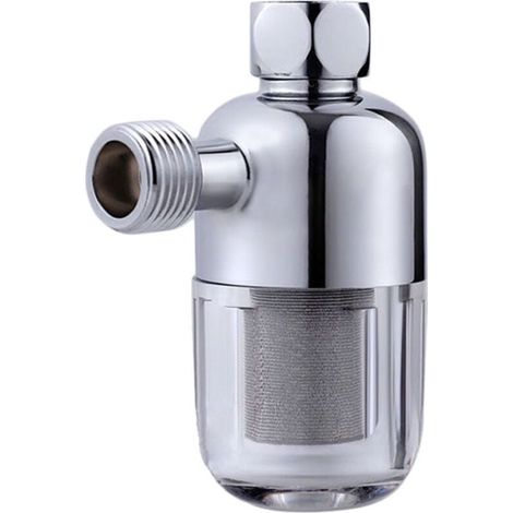 Filtre de Douche, Filtre à Eau Dure, Filtre Réutilisable avec Filetage Interne et Externe de 1/2 pouce, Filtre Efficacement les Impuretés dans l'eau, Convient aux Chauffe-eau (1/3)