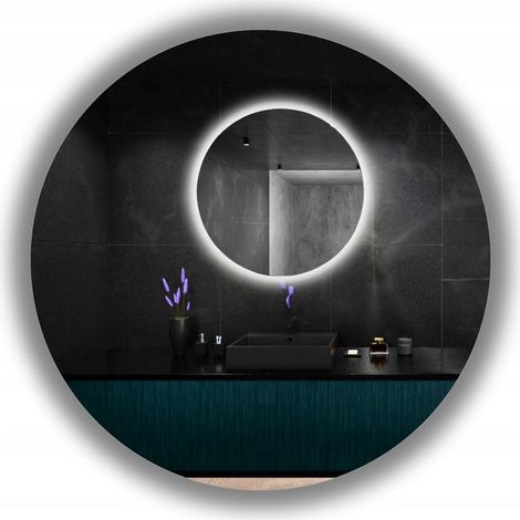Specchio rotondo illuminato FI 80CM 480 LED/metro COB impermeabile IP65 (1/5)