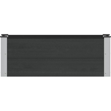 Maison Exclusive - Letto rialzato da giardino Nero 100 x 30 x 36 cm