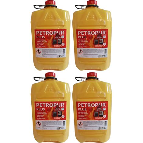 4 Taniche 18L Riciclabile Combustibile Liquido Inodore Stufe Portatili
