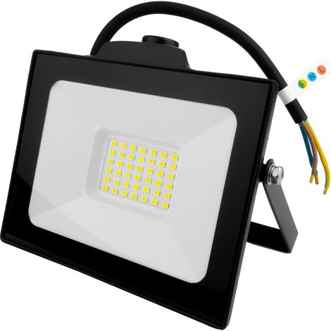 Faro LED da 30W con sensore di movimento GT-GCR30W-64 nero IP65 per illuminazione esterna 3000lm (1/5)