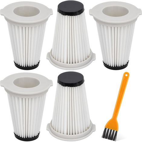 Filtres de rechange pour aspirateur Einhell TE-SV 18 Li, lavable pour aspirateur à manche sans fil Einhell TE-SV 18 Li, et brosse de nettoyage (Lot de 5) (1/5)