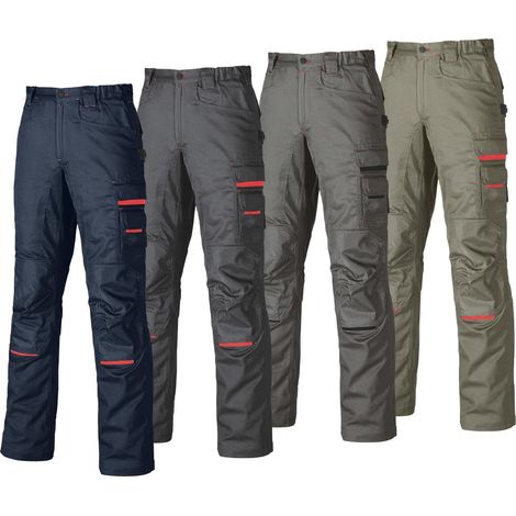 Pantaloni da lavoro leggeri U-Power Nimble-Grigio Scuro-44 - Grigio Scuro - 